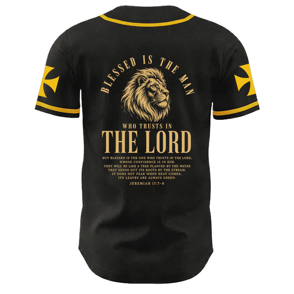 Christianartworkshop Jesus Highway To Heaven Jeremiah 17:7-8 Baseball Jersey - image 1