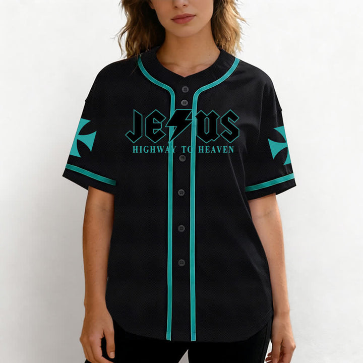 Christianartworkshop Jesus Highway To Heaven Jeremiah 17:7-8 Baseball Jersey - image 32