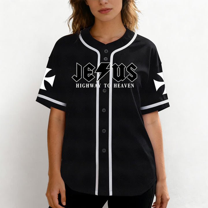 Christianartworkshop Jesus Highway To Heaven Jeremiah 17:7-8 Baseball Jersey - image 11
