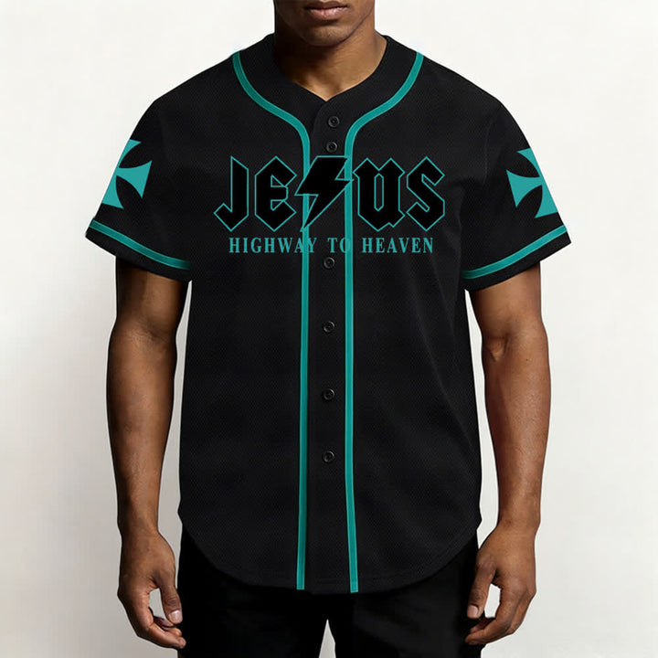 Christianartworkshop Jesus Highway To Heaven Jeremiah 17:7-8 Baseball Jersey - image 34