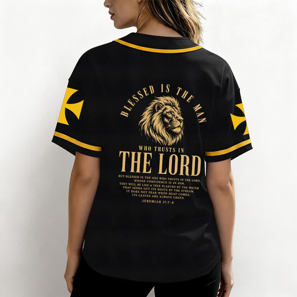 Christianartworkshop Jesus Highway To Heaven Jeremiah 17:7-8 Baseball Jersey - image 3