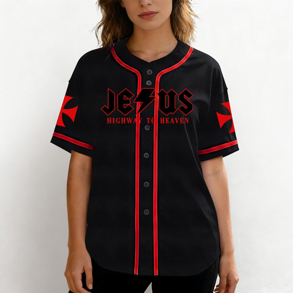 Christianartworkshop Jesus Highway To Heaven Jeremiah 17:7-8 Baseball Jersey - image 18