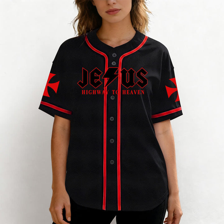 Christianartworkshop Jesus Highway To Heaven Jeremiah 17:7-8 Baseball Jersey - image 18