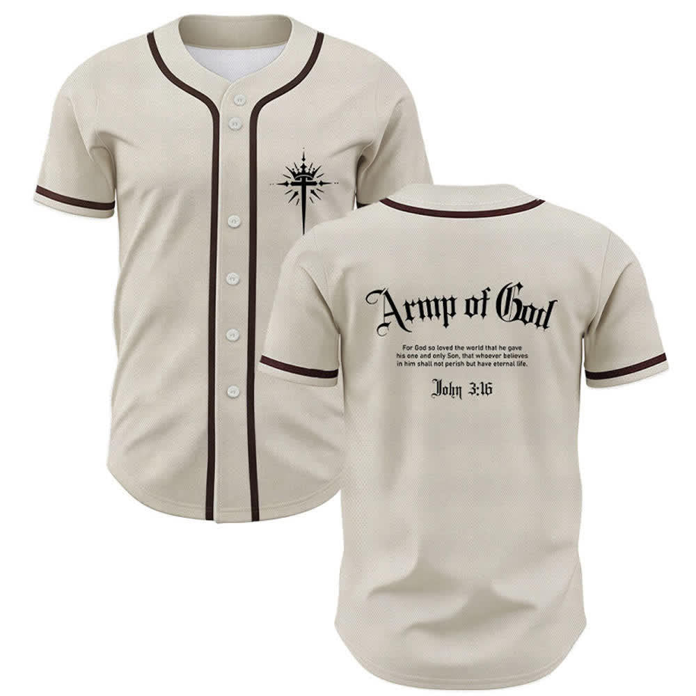 Christianartworkshop Army Of God Mesh Streetwear Baseball Jersey - Beige - 5XL - image 28