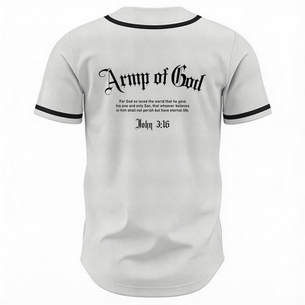 Christianartworkshop Army Of God Mesh Streetwear Baseball Jersey - image 1