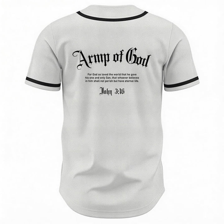 Christianartworkshop Army Of God Mesh Streetwear Baseball Jersey - image 1