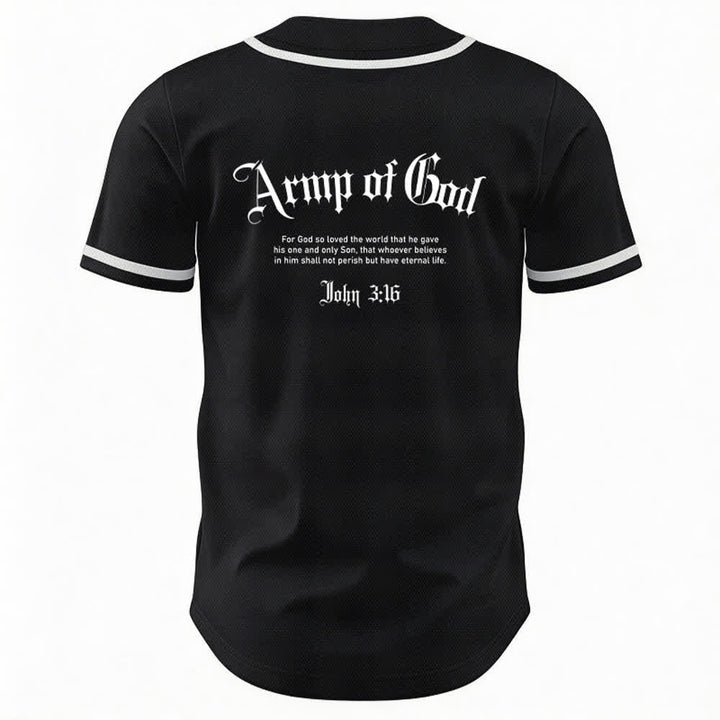 Christianartworkshop Army Of God Mesh Streetwear Baseball Jersey - image 8