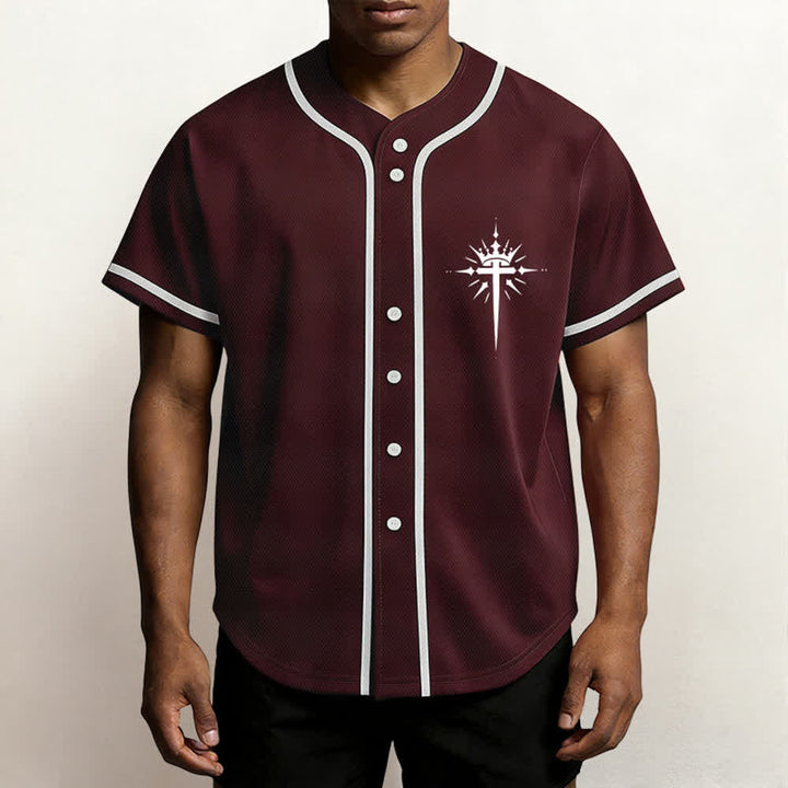 Christianartworkshop Army Of God Mesh Streetwear Baseball Jersey - image 20