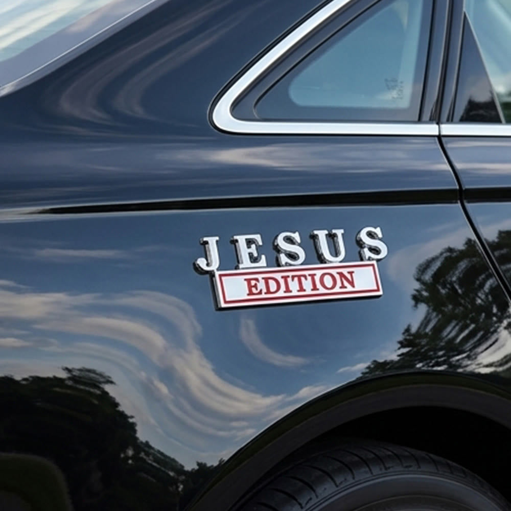 Christianartworkshop 3D Metal Jesus Edition Car Emblem: Emblem of Faithful Roadside Testimony - image 9
