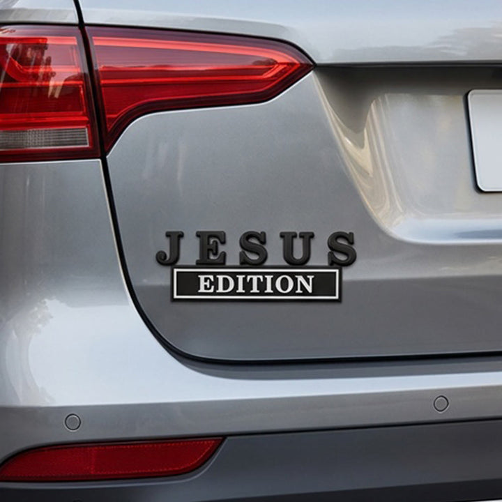 Christianartworkshop 3D Metal Jesus Edition Car Emblem: Emblem of Faithful Roadside Testimony - image 4