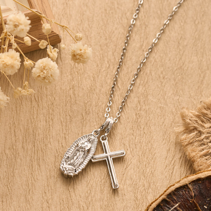Christianartworkshop Sculpted Sacred Figure Pendant Chain Necklace: Icon of Peaceful Inner Meditation - image 8