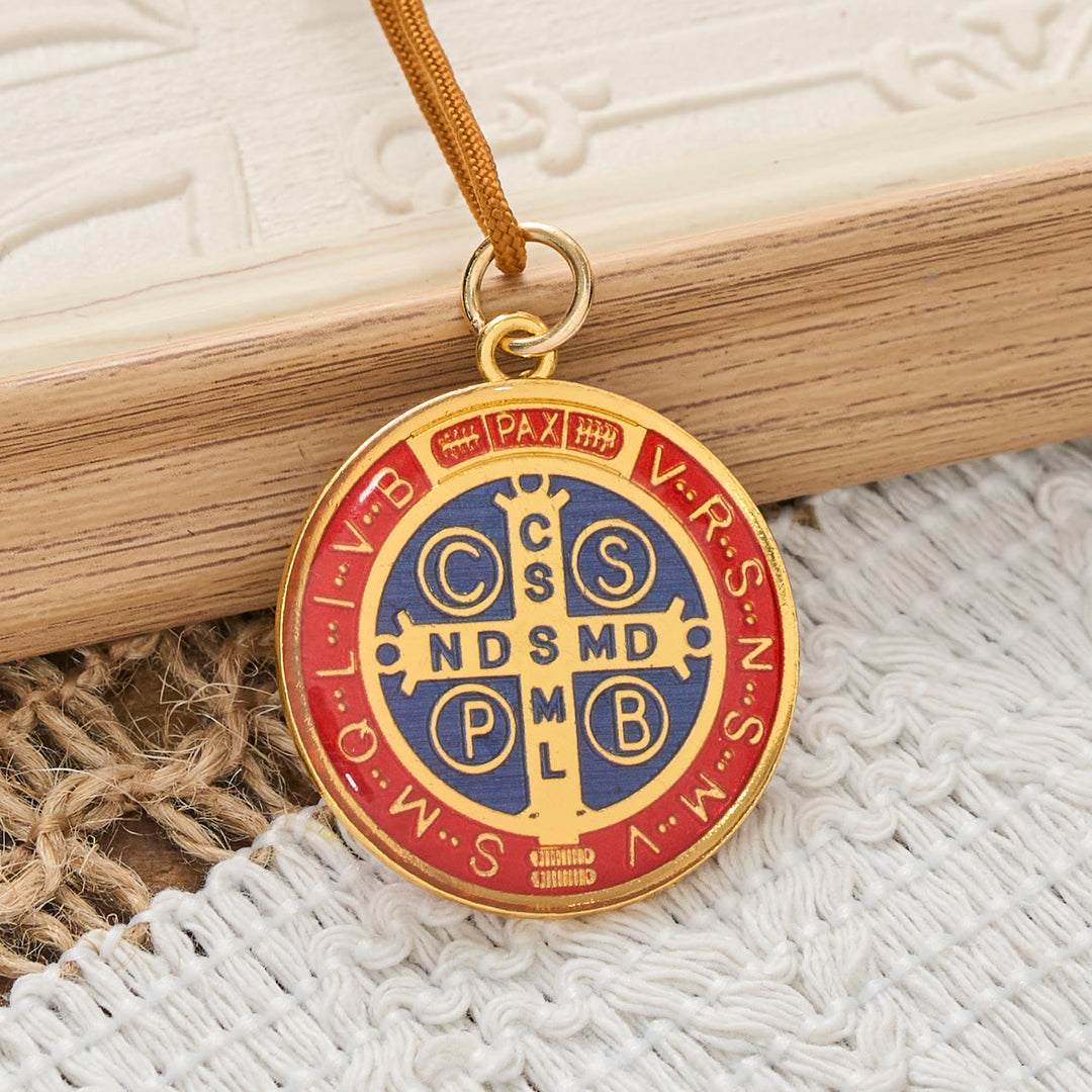 Christianartworkshop Olive Wood Bead Pocket Rosary Car Hanging Ornament: Emblem of Abiding Heavenly Protection - image 4