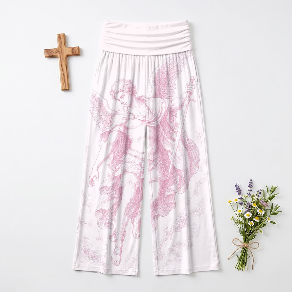 Christianartworkshop Blush Angel Art High Waist Wide Leg Pants - US22,UK/AU26,EU54 - image 0