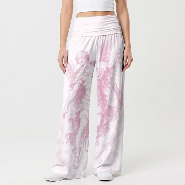 Christianartworkshop Blush Angel Art High Waist Wide Leg Pants - image 1