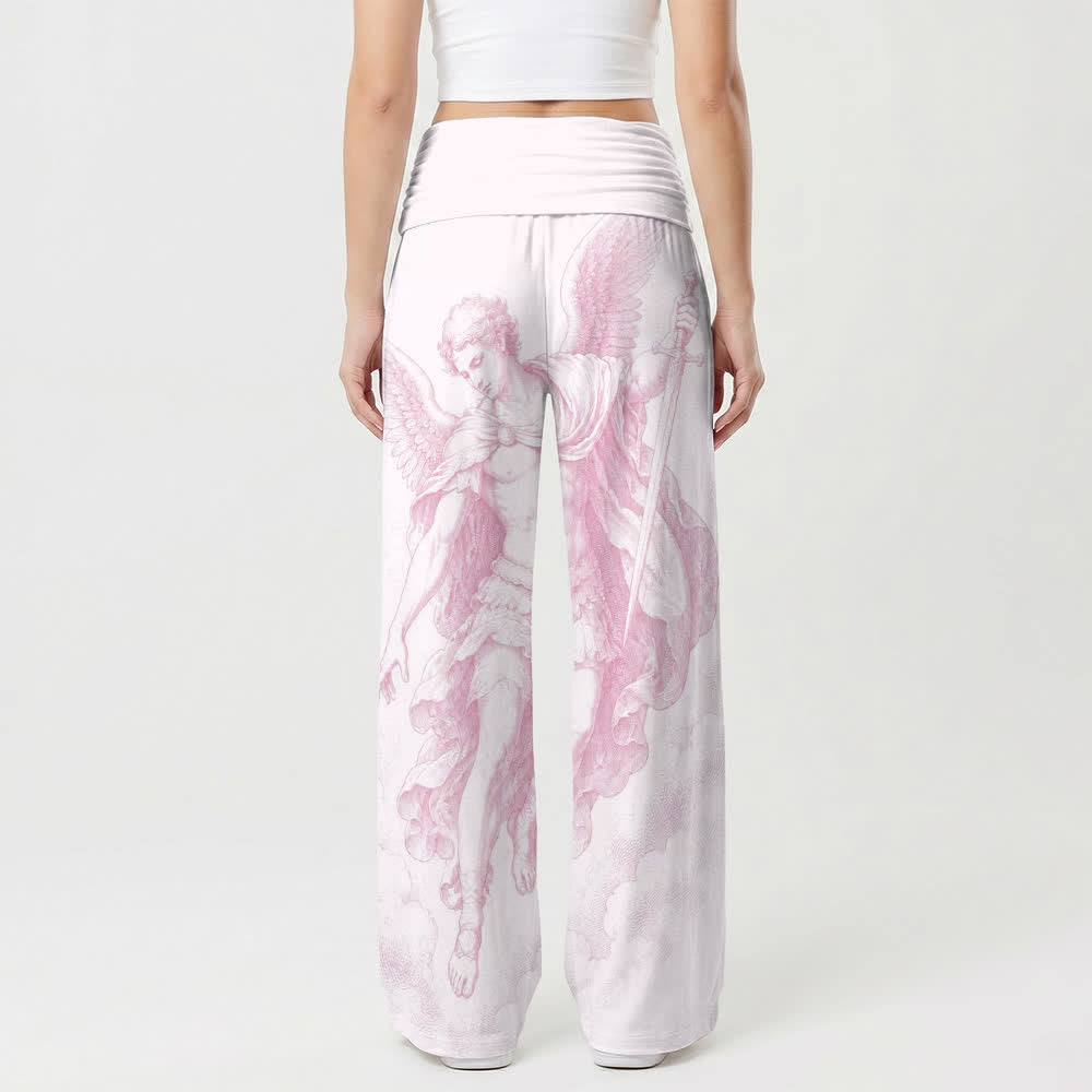 Christianartworkshop Blush Angel Art High Waist Wide Leg Pants - image 2