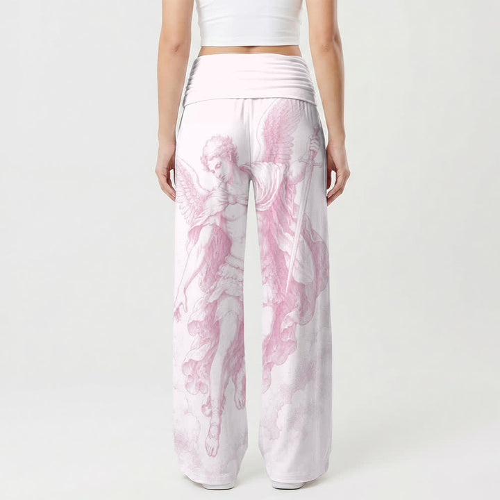 Christianartworkshop Blush Angel Art High Waist Wide Leg Pants - image 2