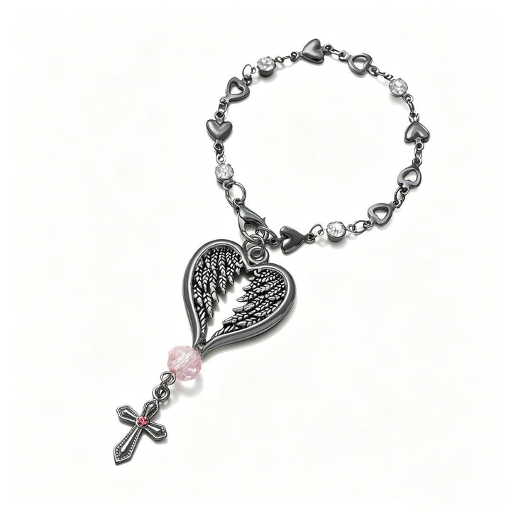 Christianartworkshop Guardian Angel-Wing Heart Keychain for Car: Quiet Reminder of Tender Protection - Black Angel - image 6