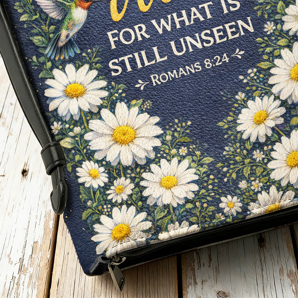 Christianartworkshop Trust And Wait Romans 8:24 Daisy & Hummingbird Bible Cover - image 14