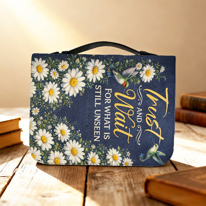 Christianartworkshop Trust And Wait Romans 8:24 Daisy & Hummingbird Bible Cover - image 9