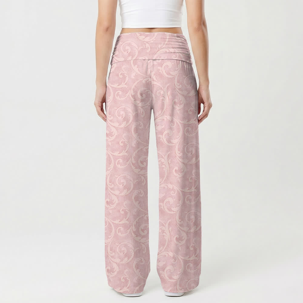 Christianartworkshop Blush Mother And Child Women’s Wide Leg Pants - image 2