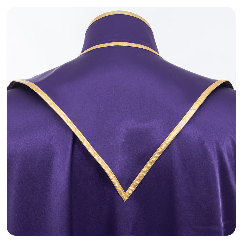 Christianartworkshop Traditional Pastor Robe With Vertical Cross Accents And Sleeve Trim Clergy Robe - image 23