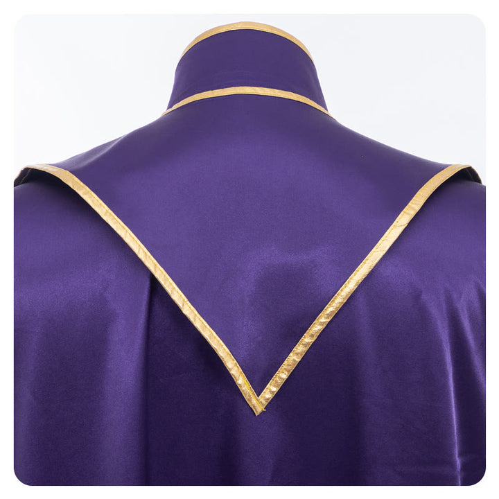 Christianartworkshop Traditional Pastor Robe With Vertical Cross Accents And Sleeve Trim Clergy Robe - image 23