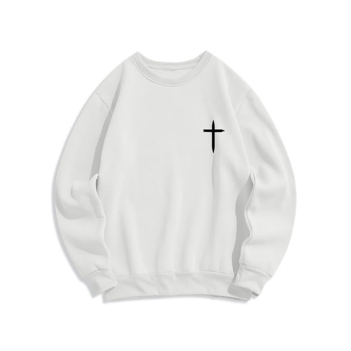 Christianartworkshop Jesus Is King Crown Back Print Crewneck Sweatshirt - image 5