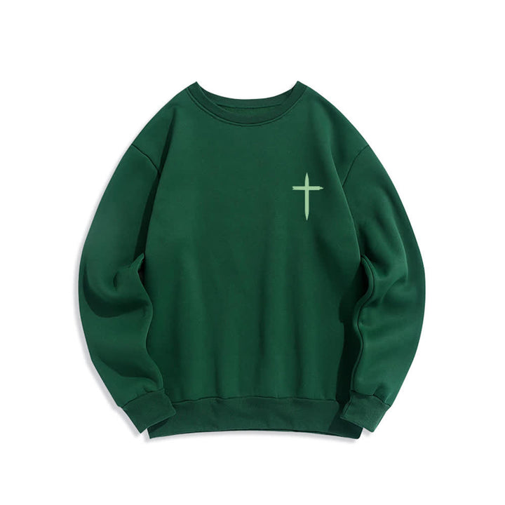 Christianartworkshop Jesus Is King Crown Back Print Crewneck Sweatshirt - image 14