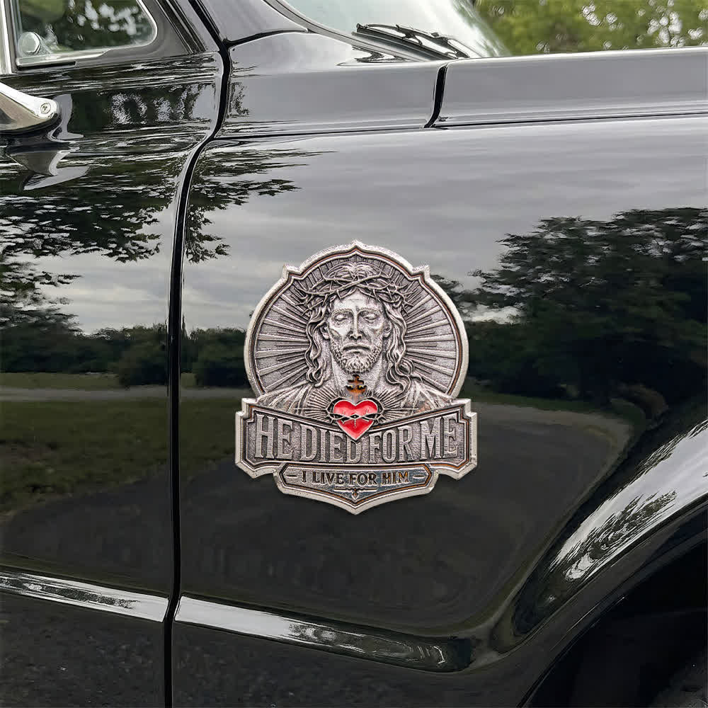 FREE Today: Vintage Magnetic He Died For Me Metal Car Emblem: Emblem of Boundless Loving Mercy - image 7