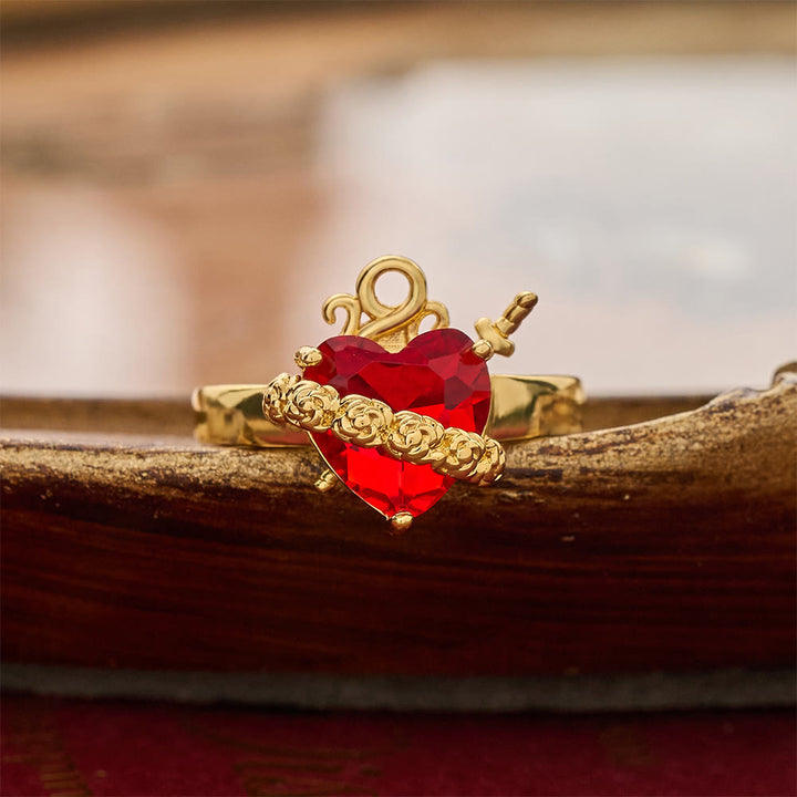 Christianartworkshop Sculpted Sacred Heart Open Band Ring: Emblem Of Tender Heavenly Shelter - Sacred Heart L( Suitable for US Sizes 6‑9) - image 21