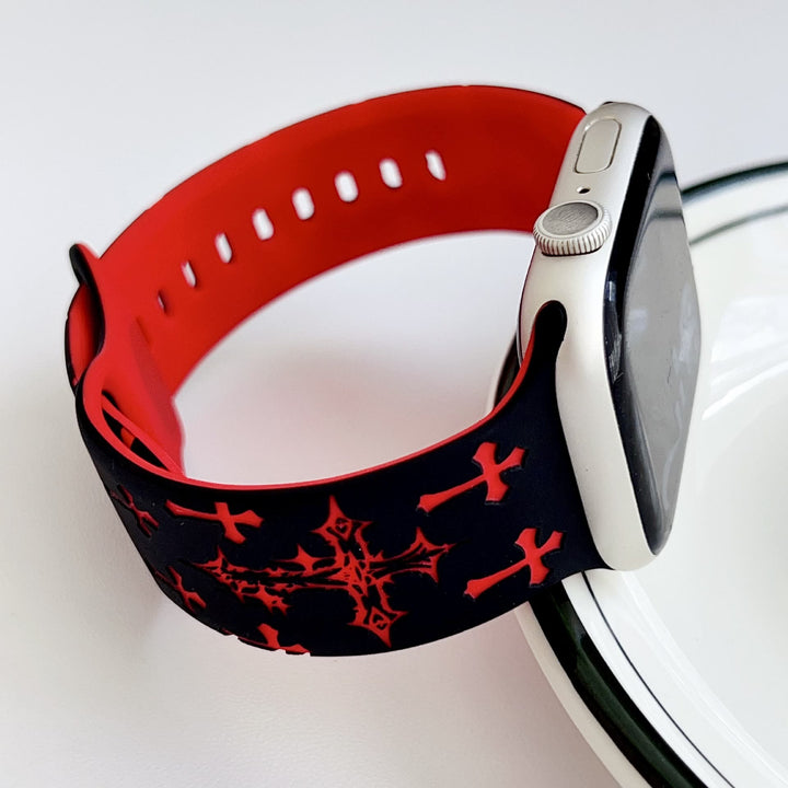 Christianartworkshop Gothic‑Style Multi‑Cross Silicone Watch Strap (Watch Not Included): Talisman Of Timeless Heavenly Grace - image 32