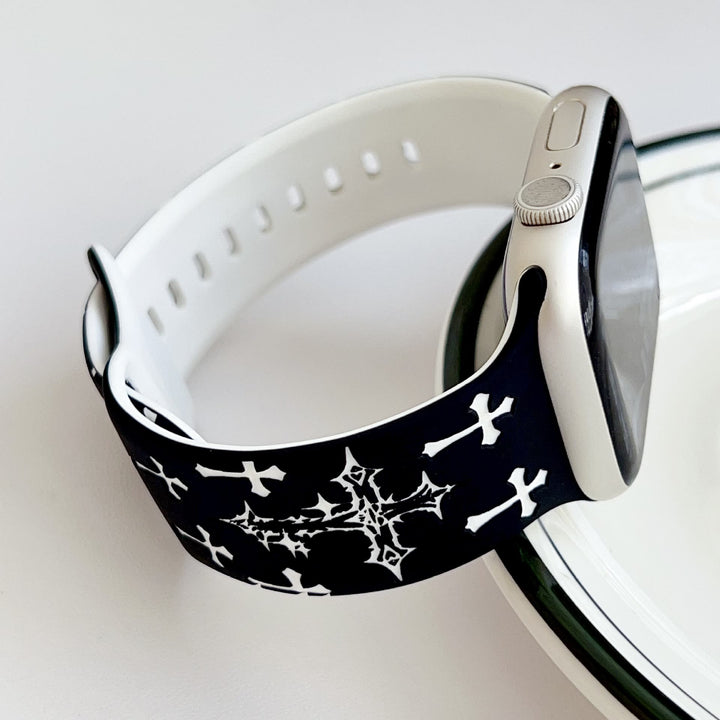 Christianartworkshop Gothic‑Style Multi‑Cross Silicone Watch Strap (Watch Not Included): Talisman Of Timeless Heavenly Grace - image 16