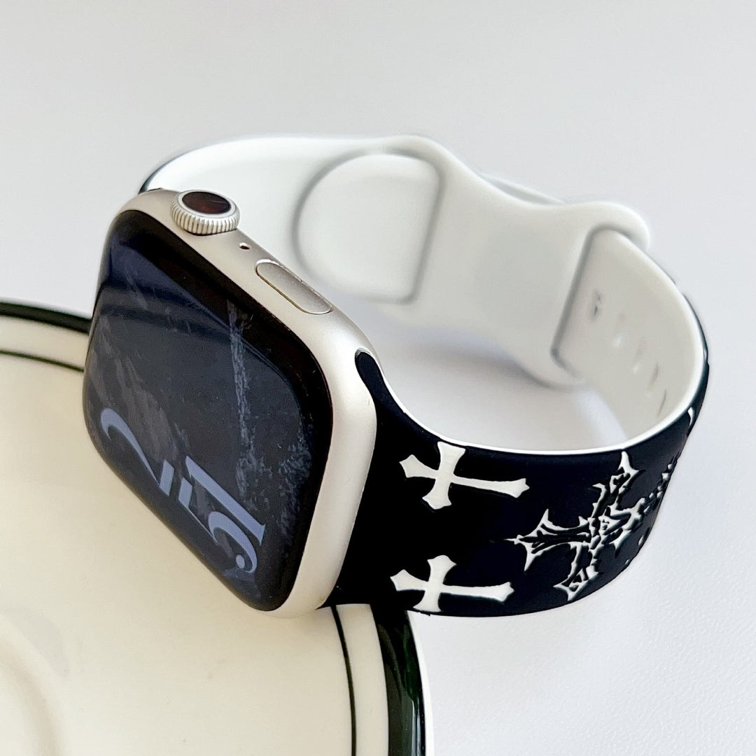 Christianartworkshop Gothic‑Style Multi‑Cross Silicone Watch Strap (Watch Not Included): Talisman Of Timeless Heavenly Grace - image 17