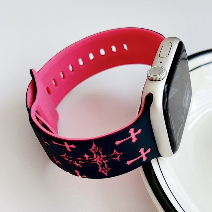 Christianartworkshop Gothic‑Style Multi‑Cross Silicone Watch Strap (Watch Not Included): Talisman Of Timeless Heavenly Grace - image 24