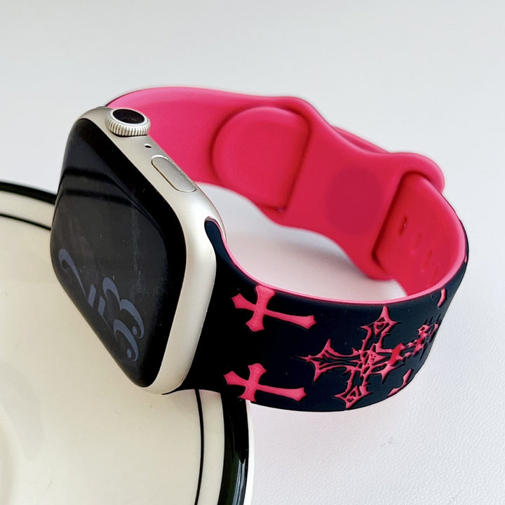Christianartworkshop Gothic‑Style Multi‑Cross Silicone Watch Strap (Watch Not Included): Talisman Of Timeless Heavenly Grace - image 25