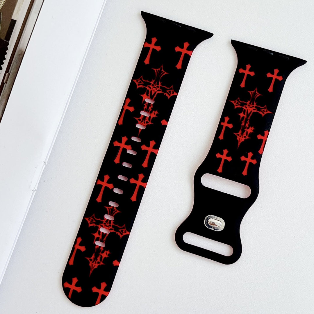 Christianartworkshop Gothic‑Style Multi‑Cross Silicone Watch Strap (Watch Not Included): Talisman Of Timeless Heavenly Grace - image 27