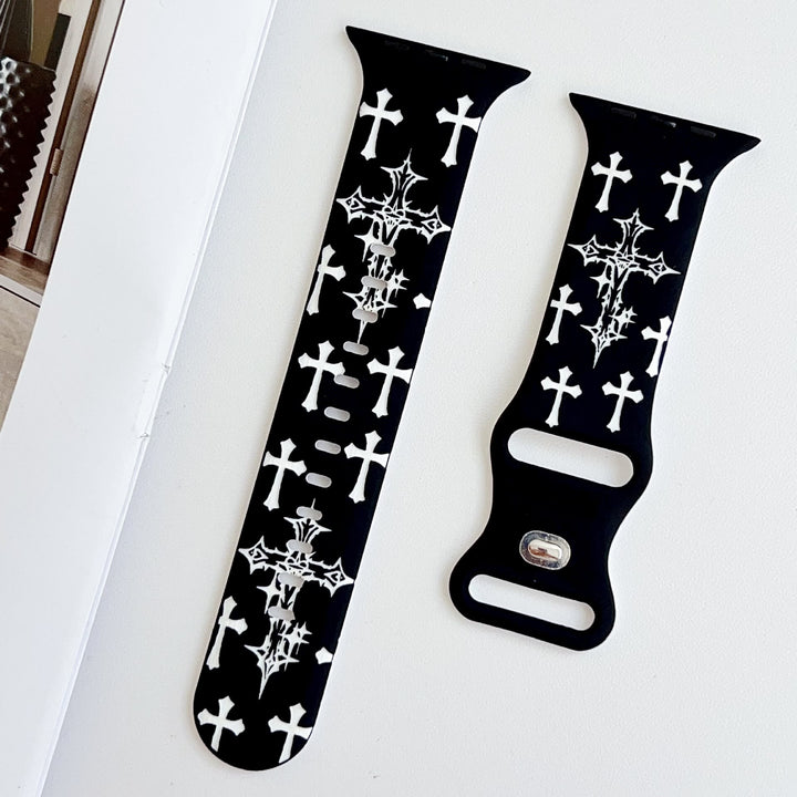 Christianartworkshop Gothic‑Style Multi‑Cross Silicone Watch Strap (Watch Not Included): Talisman Of Timeless Heavenly Grace - image 11