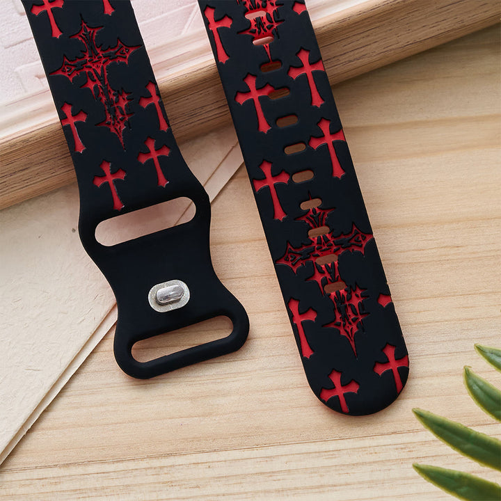 Christianartworkshop Gothic‑Style Multi‑Cross Silicone Watch Strap (Watch Not Included): Talisman Of Timeless Heavenly Grace - image 29