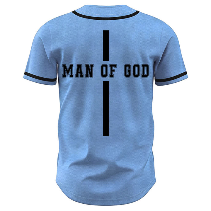 Christianartworkshop Man Of God Varsity Mesh Button Up Baseball Jersey - image 29