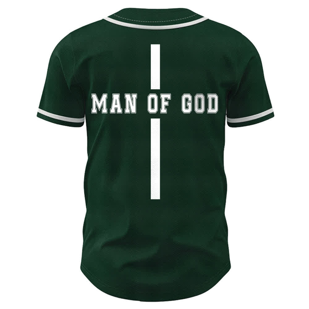 Christianartworkshop Man Of God Varsity Mesh Button Up Baseball Jersey - image 36