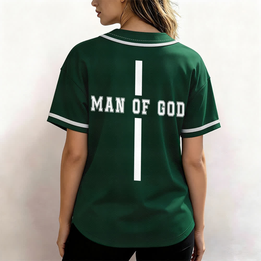 Christianartworkshop Man Of God Varsity Mesh Button Up Baseball Jersey - image 38