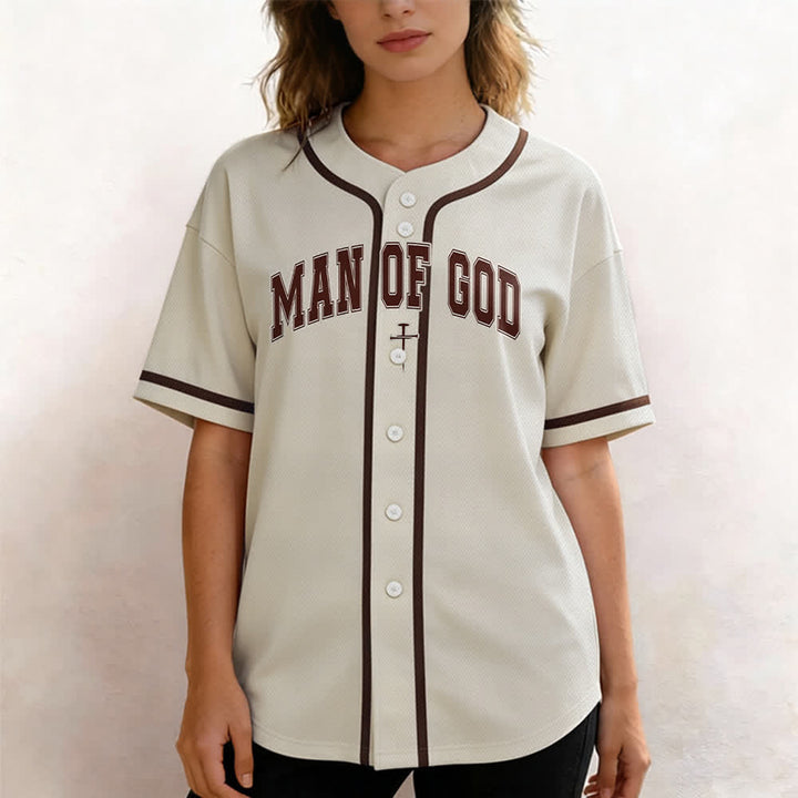 Christianartworkshop Man Of God Varsity Mesh Button Up Baseball Jersey - image 46