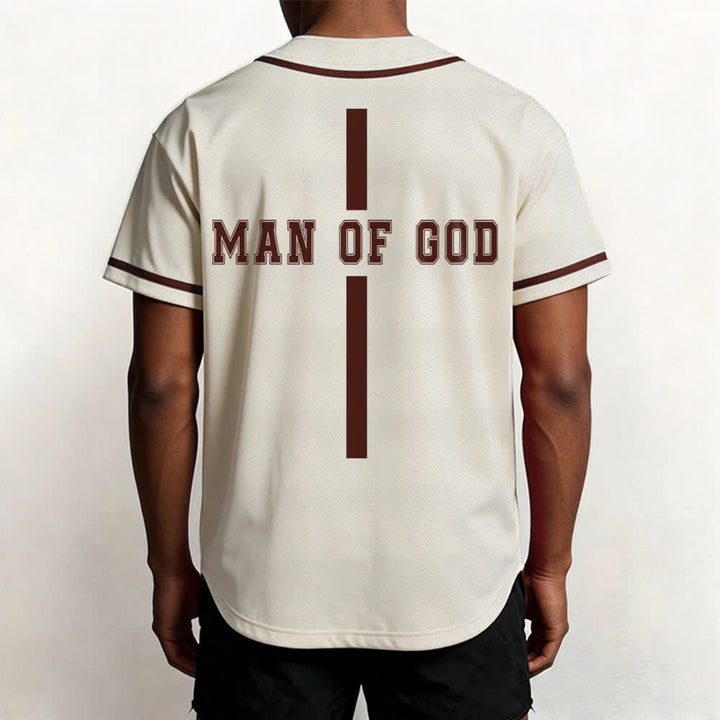Christianartworkshop Man Of God Varsity Mesh Button Up Baseball Jersey - image 47