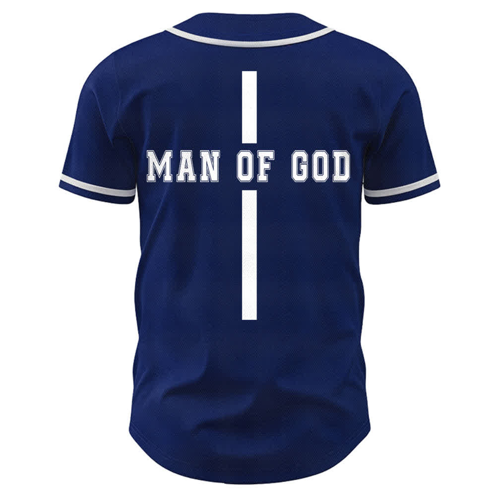 Christianartworkshop Man Of God Varsity Mesh Button Up Baseball Jersey - image 50