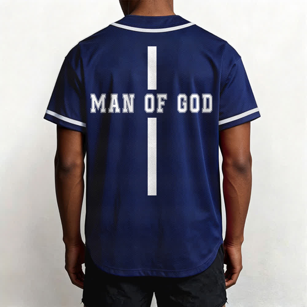 Christianartworkshop Man Of God Varsity Button Up Baseball Jersey - image 54
