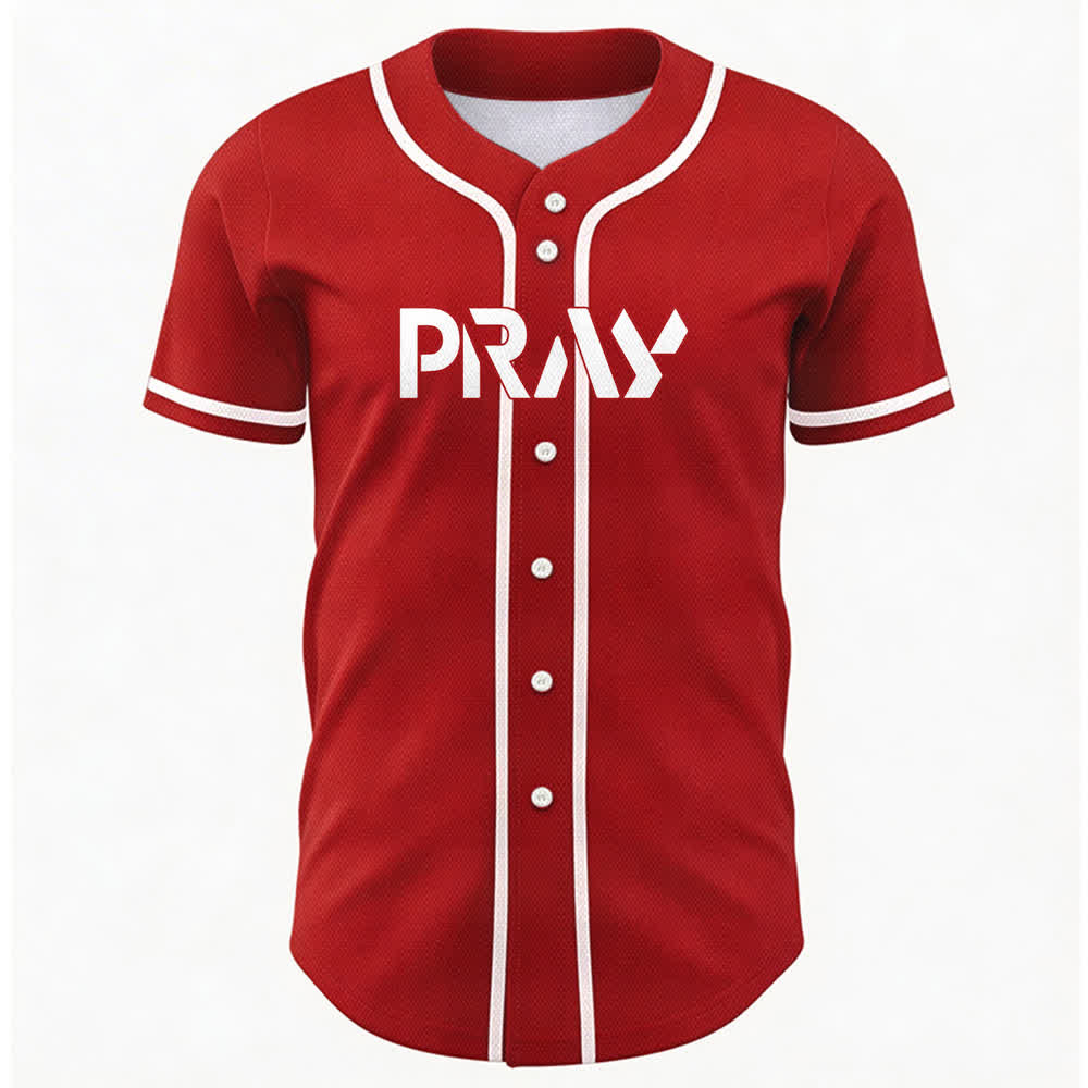 Christianartworkshop Pray Tap My Shoulder Message Baseball Jersey - image 16