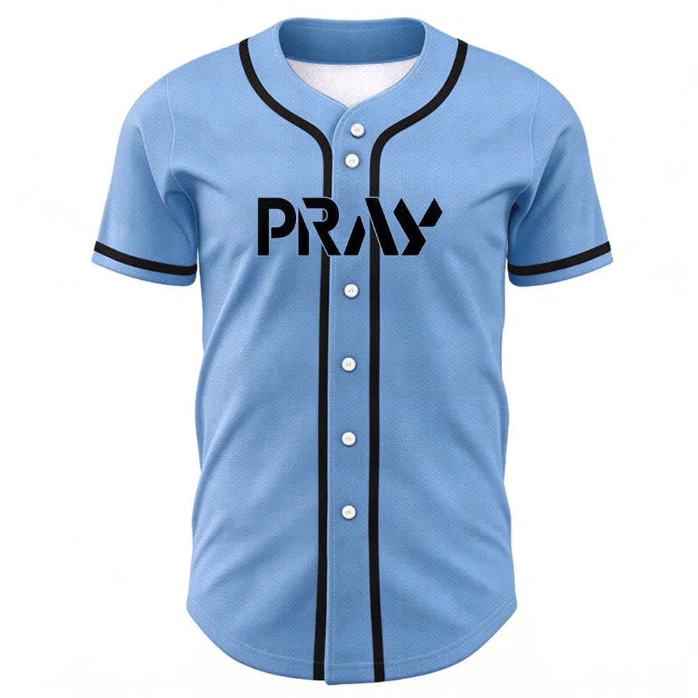 Christianartworkshop Pray Tap My Shoulder Message Baseball Jersey - image 30