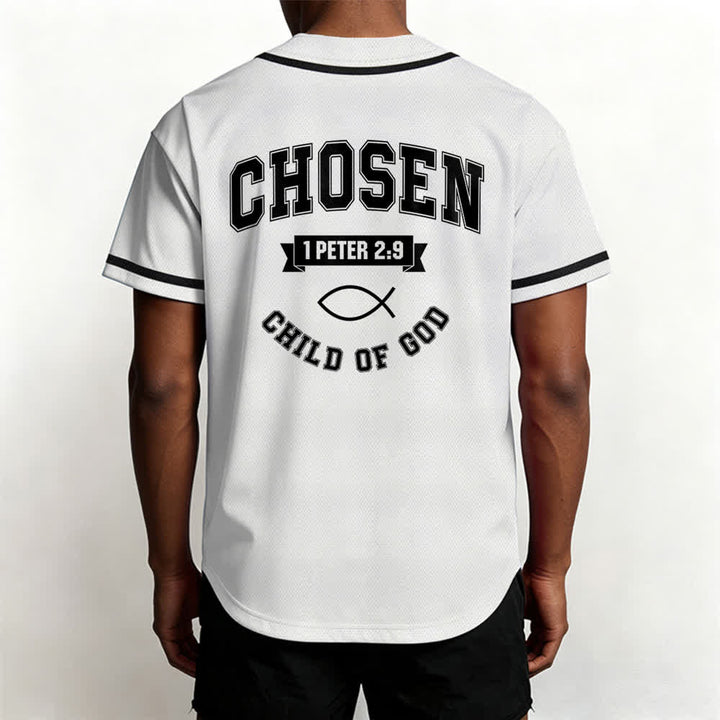 Christianartworkshop Team Jesus Chosen Mesh Baseball Jersey - image 4