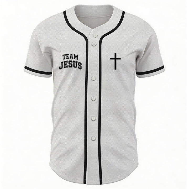 Christianartworkshop Team Jesus Chosen Mesh Baseball Jersey - image 2