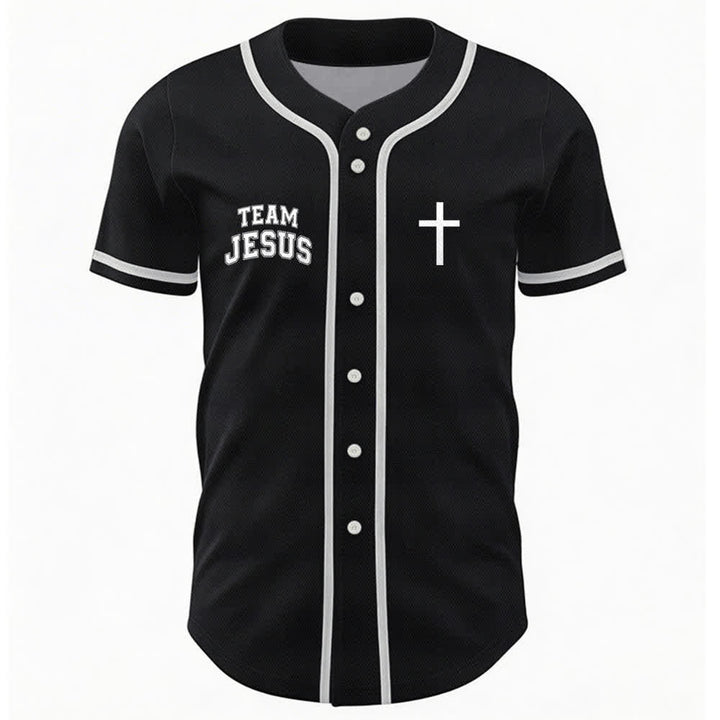 Christianartworkshop Team Jesus Chosen Mesh Baseball Jersey - image 9